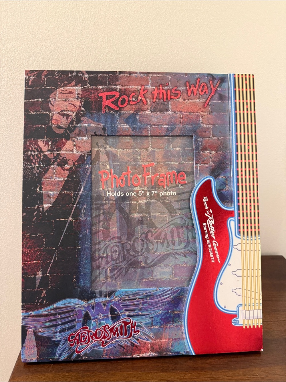 Vintage Disney World Parks Rock 'n' Roll Coaster Picture Frame Holds 5 x 7 Photo